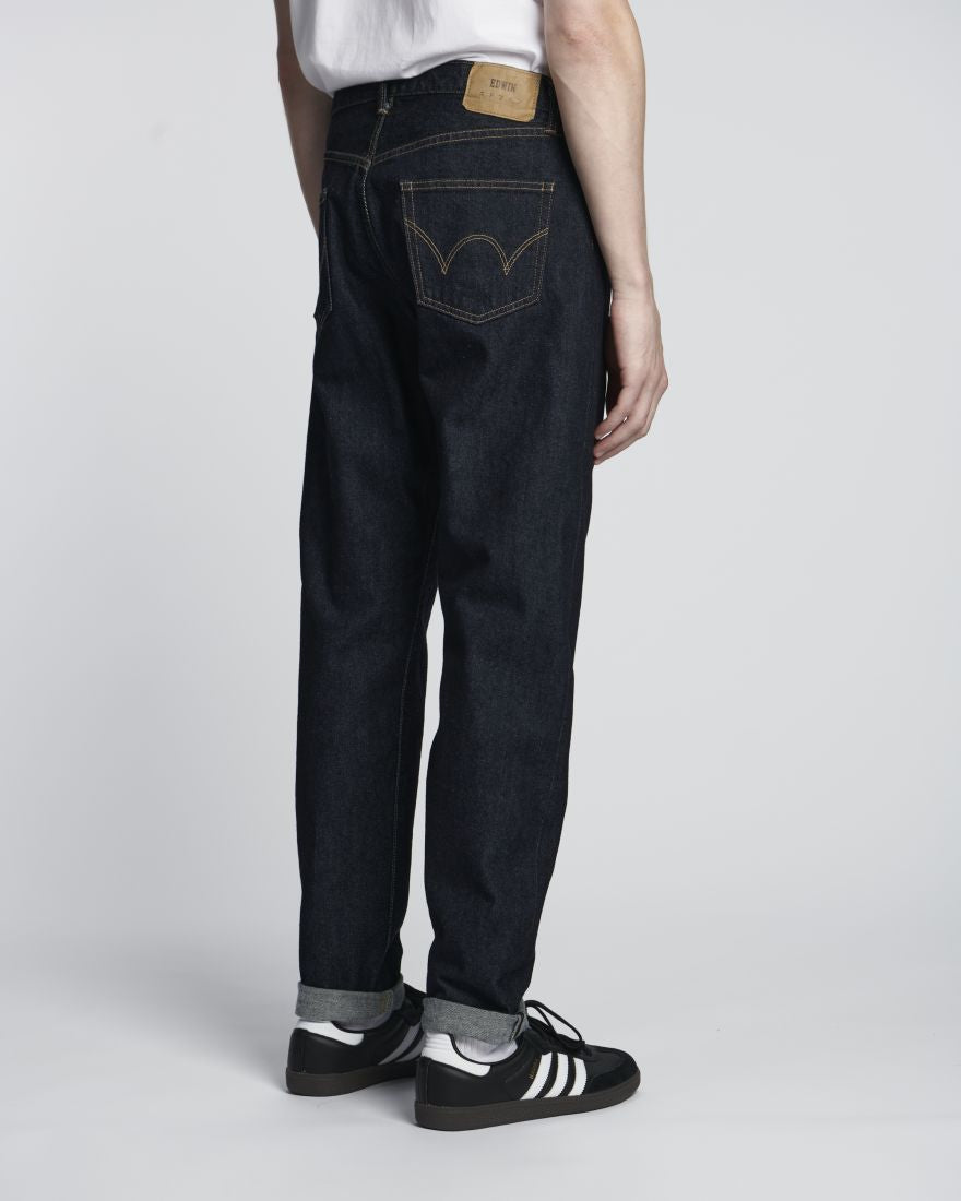 Edwin Kaihara Regular Tapered Indigo Stretch Denim - Blue Rinsed