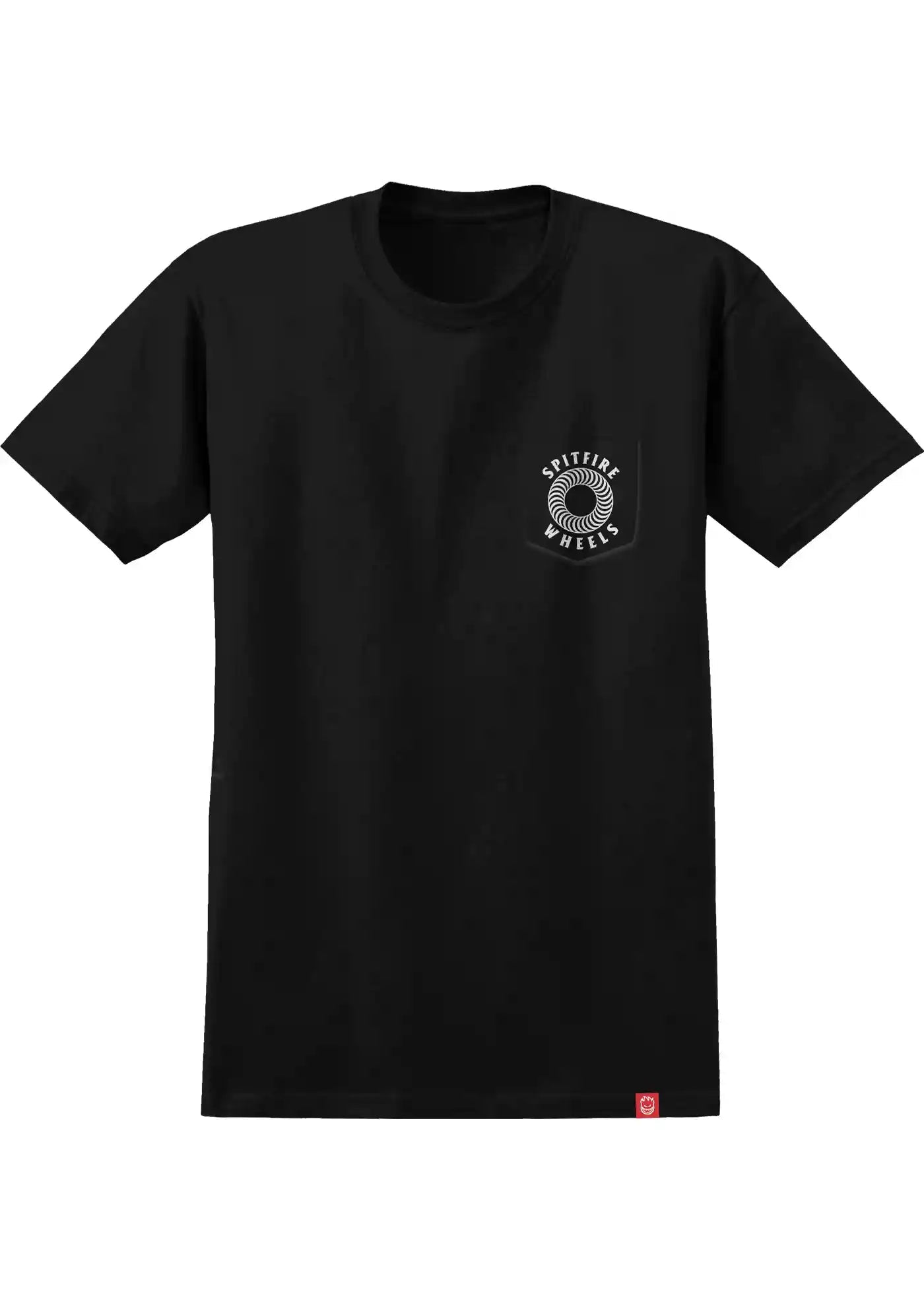 Spitfire Pocket Hollow Classic T-shirt - Black