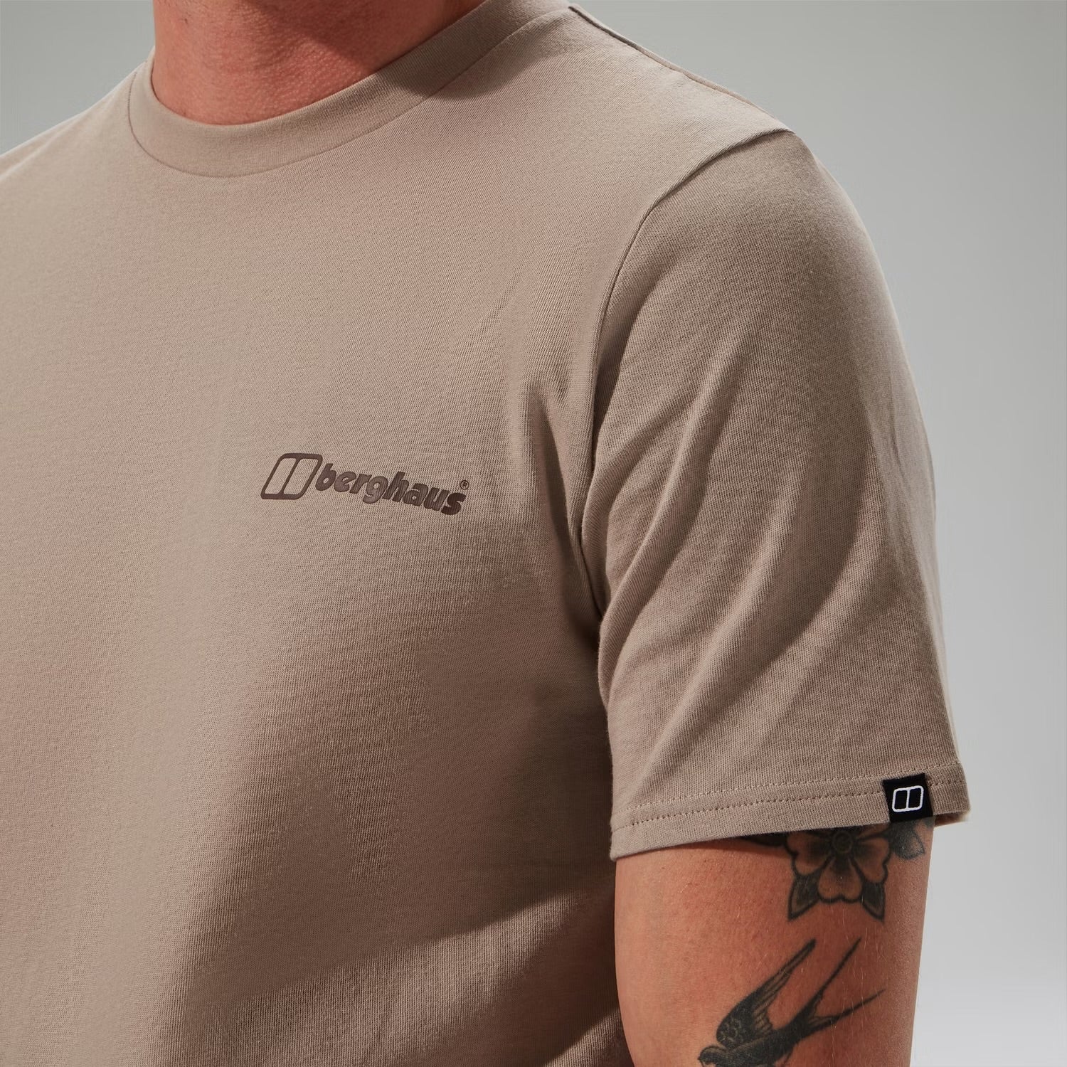 Berghaus Cheviot Box Logo Short Sleeve T-Shirt - Grey