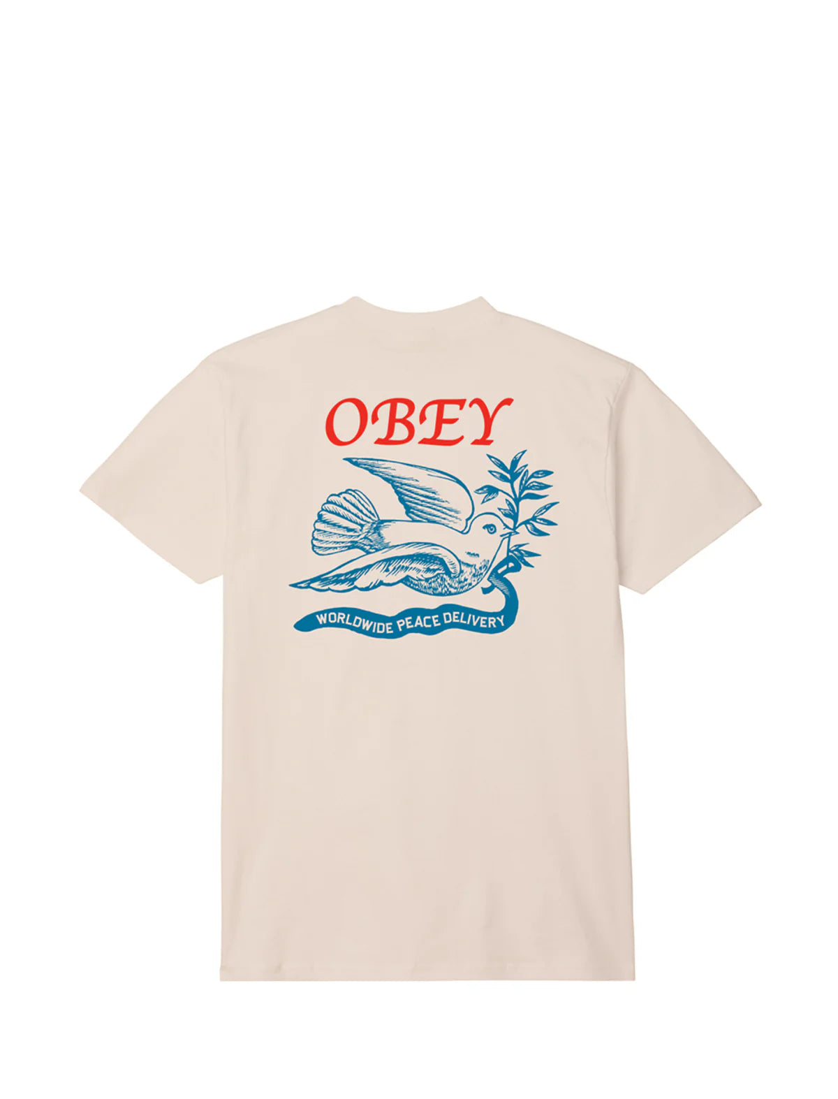 Obey Peace Delivery Dove T-Shirt - Cream